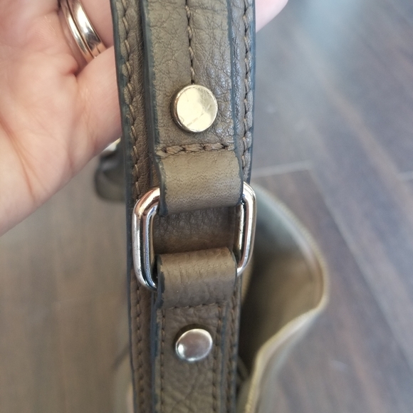 Danier Light Brown Leather Satchel Purse - Picture 6 of 9